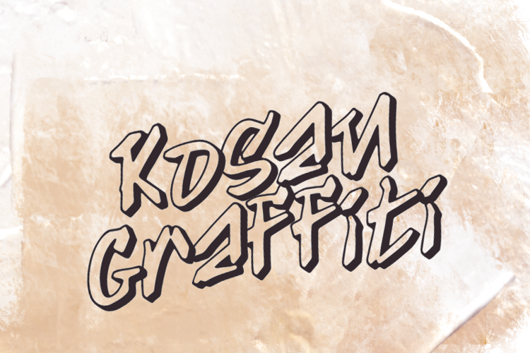 K Kosan Graffiti Font