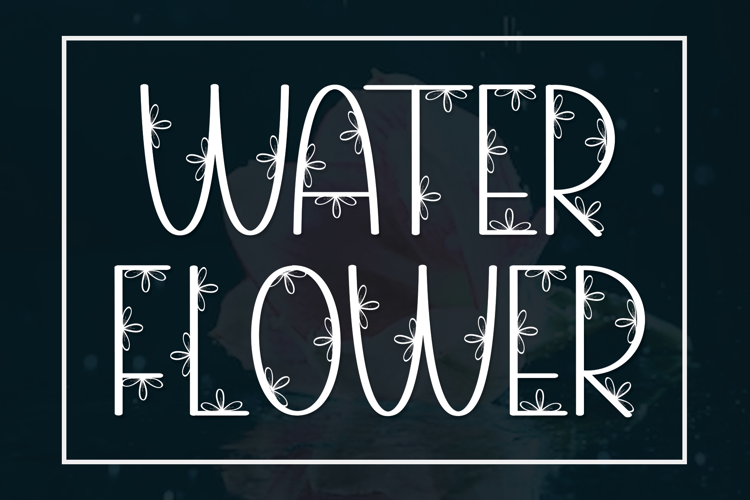 Water Flower Font