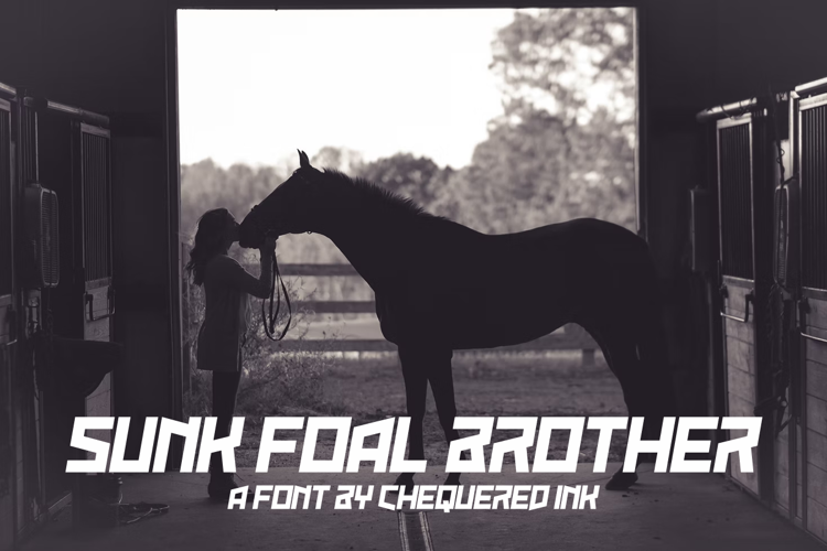 Sunk Foal Brother Font