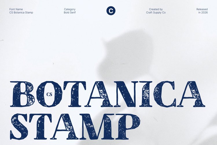 Preview of CS Botanica Stamp Font