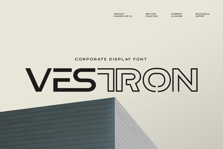 Preview of VESTRON Font