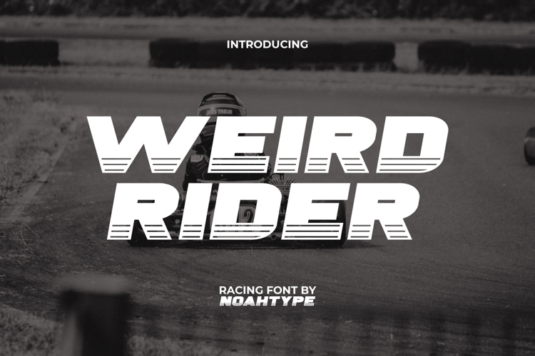 Preview of Weird Rider Font
