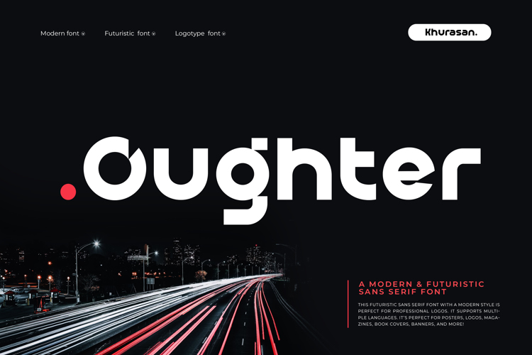 Preview of Oughter Font