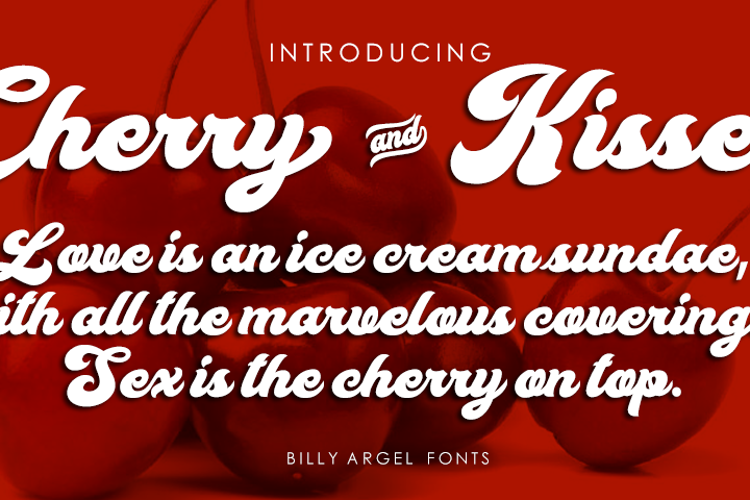 Cherry and Kisses Font
