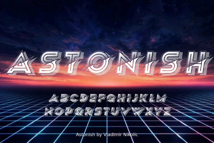 Preview of Astonish Font