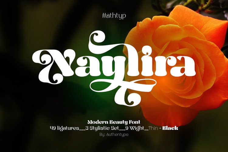 Preview of Naylira Black Font