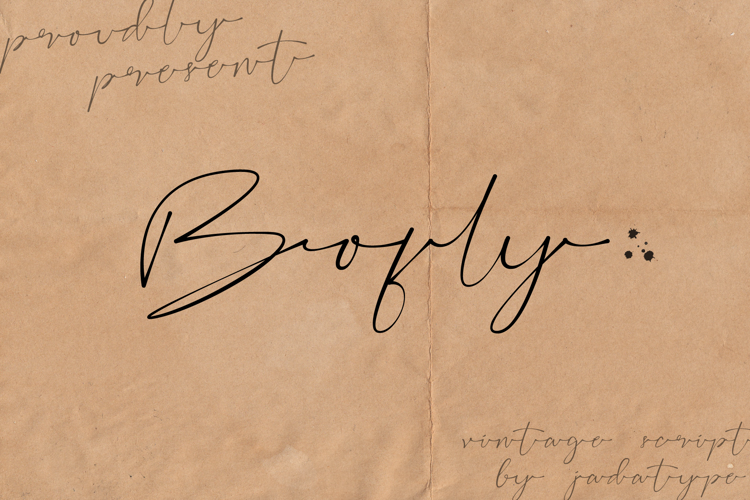 Bofly Font