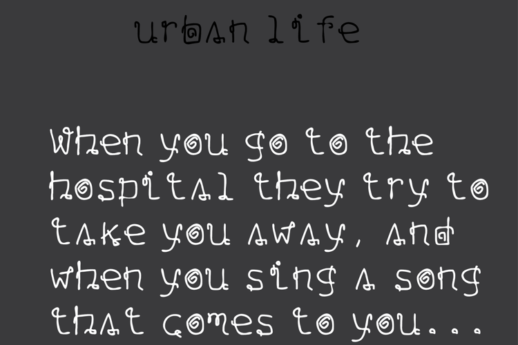 urban life Font