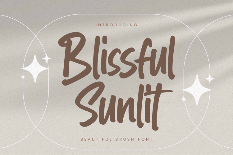 Blissful Sunlit Font