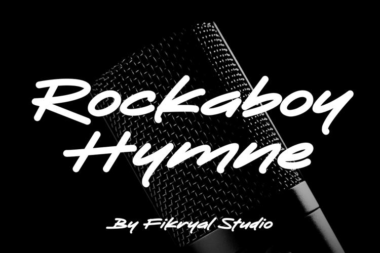 Preview of Rockaboy Hymne Font