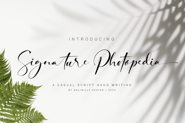 Signature Photopedia Font