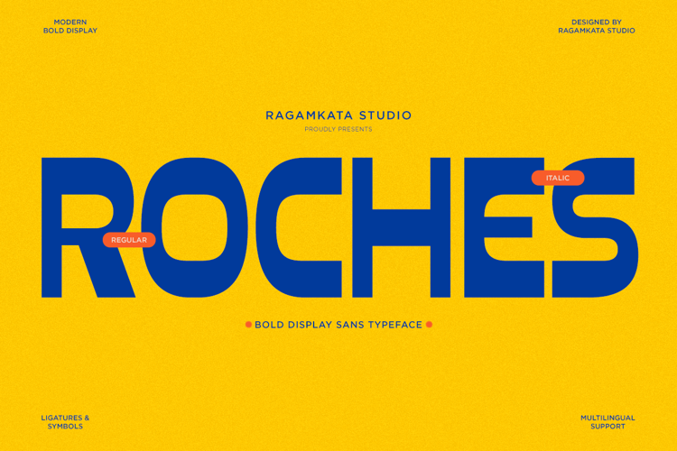 Preview of Roches Font