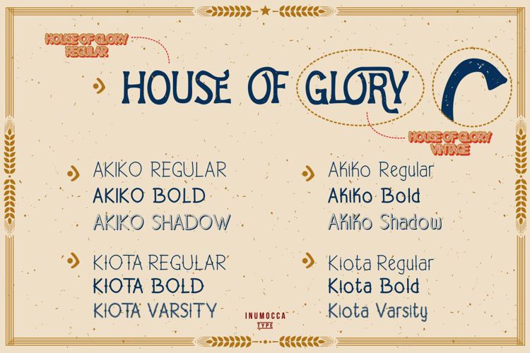 House of Glory Font