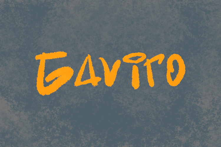Preview of Gaviro Font
