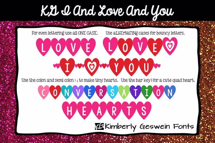 KG I And Love And You Font