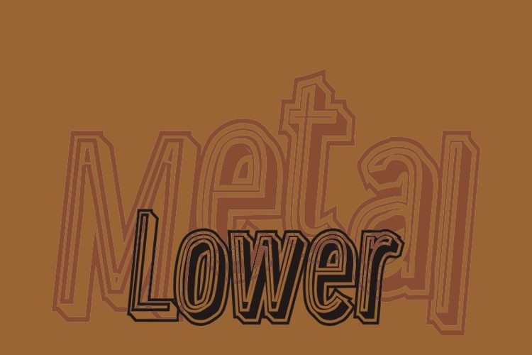 Lower Metal Font
