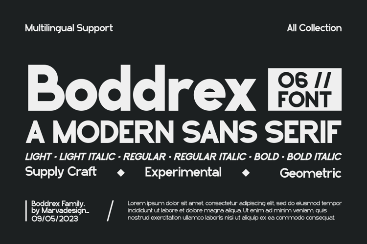 Boddrex Font