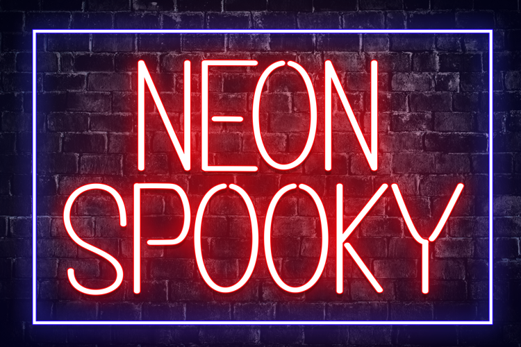 Neon Spooky Font