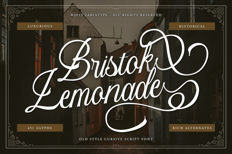 Preview of Bristok Lemonade Font