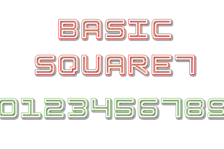 Basic Square 7 Font