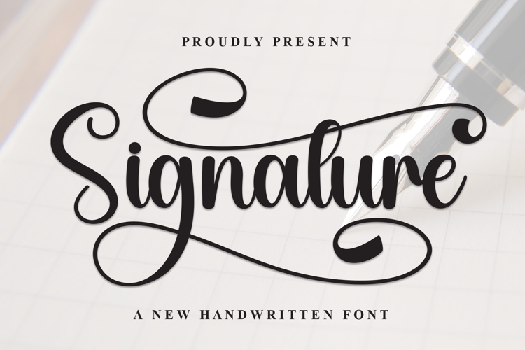 Preview of Signature Font