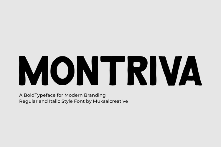 Preview of Montriva Font