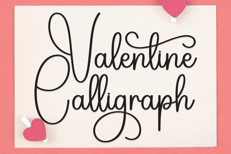 Preview of Valentine Calligraph Font