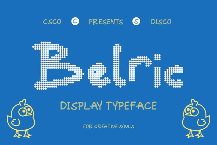 Preview of CS Belric Disco Font