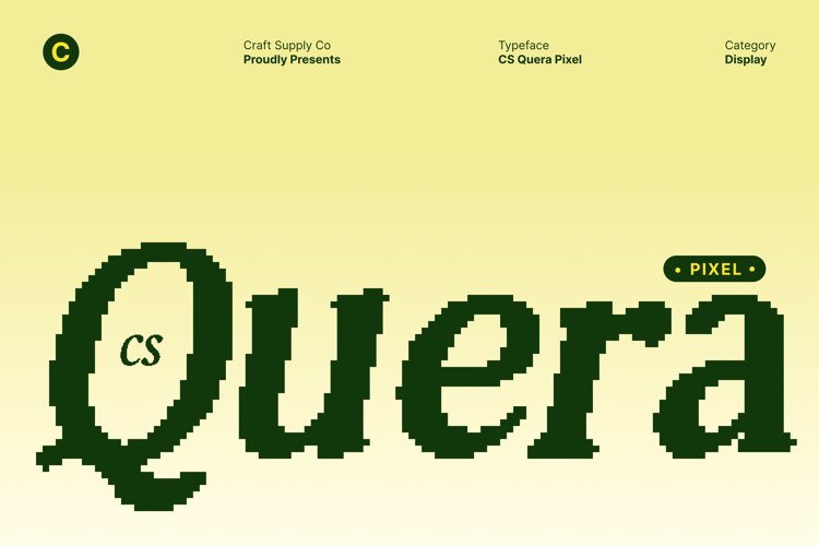 Preview of CS Quera Pixel Font