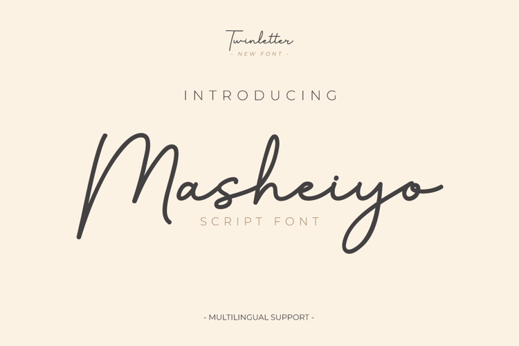Masheiyo Regular Font