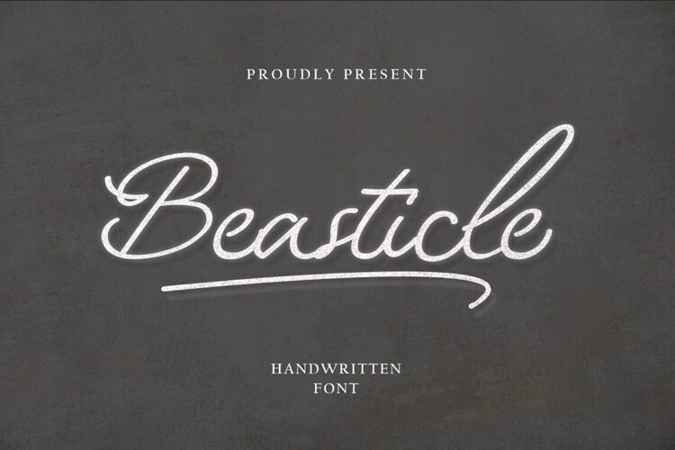 Preview of Beasticle Elegant Typography Font