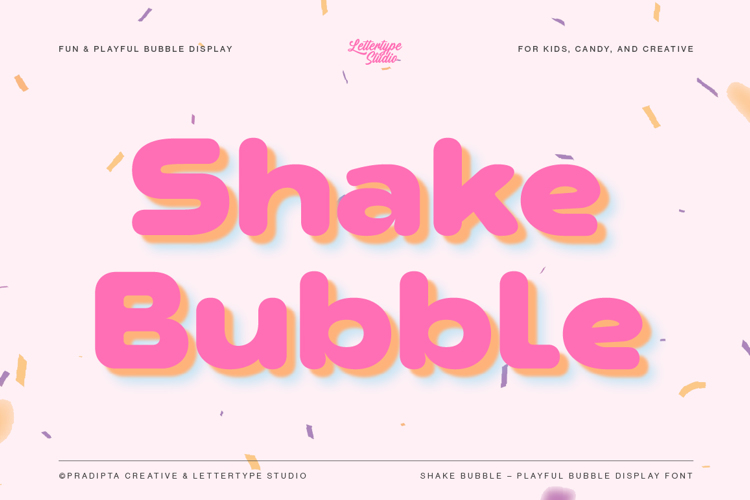 Preview of Shake Bubble Font