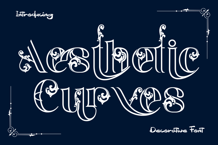 Preview of Aesthetic Curves Font