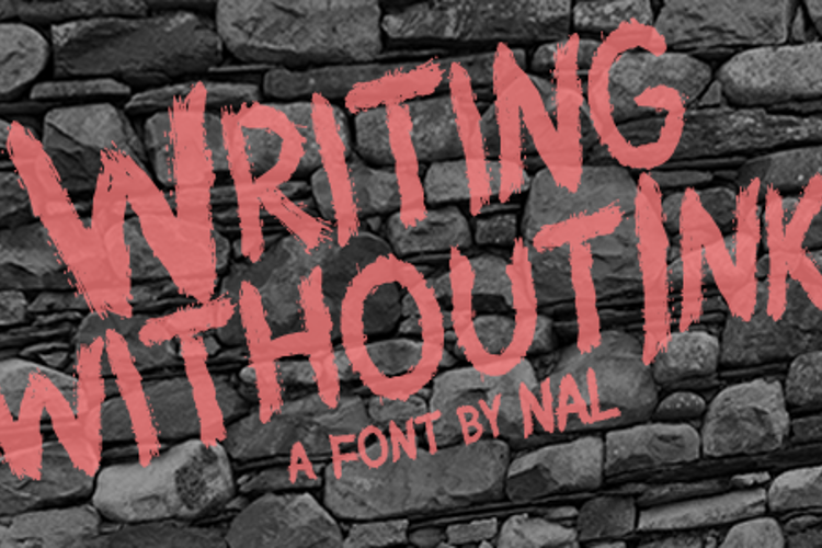 Writing Without Ink Font