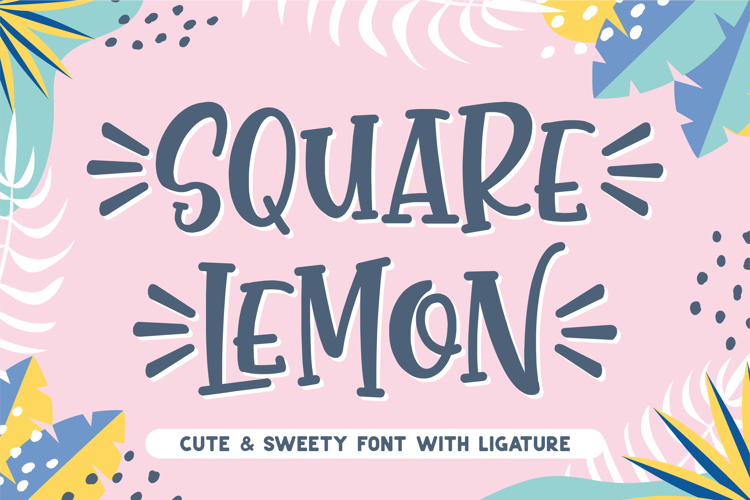 SQUARE LEMON Font