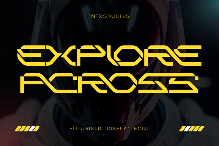 Preview of EXPLORE ACROSS Font