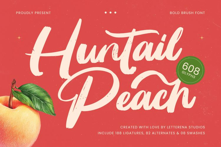 Huntail Peach VERSION Font