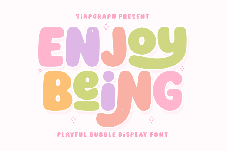 Preview of Enjoy Being Font