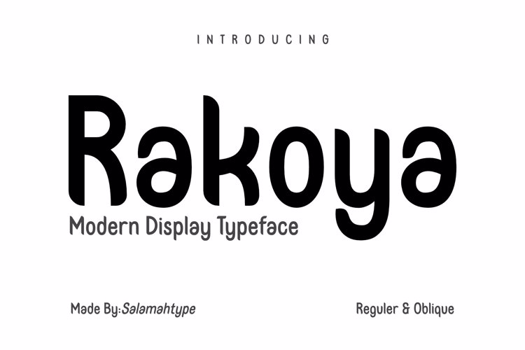 Preview of Rakoya Font