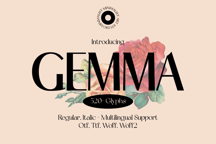Preview of GEMMA Font