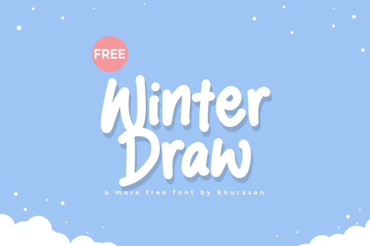 Preview of Winter Draw Font