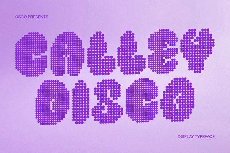 Preview of Calley Disco Font