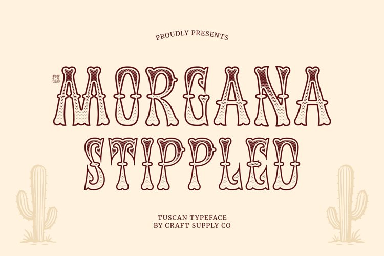 Preview of CS Morgana Stippled Font