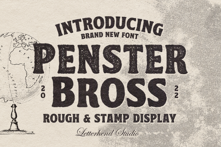 Penster Bross Rough Font