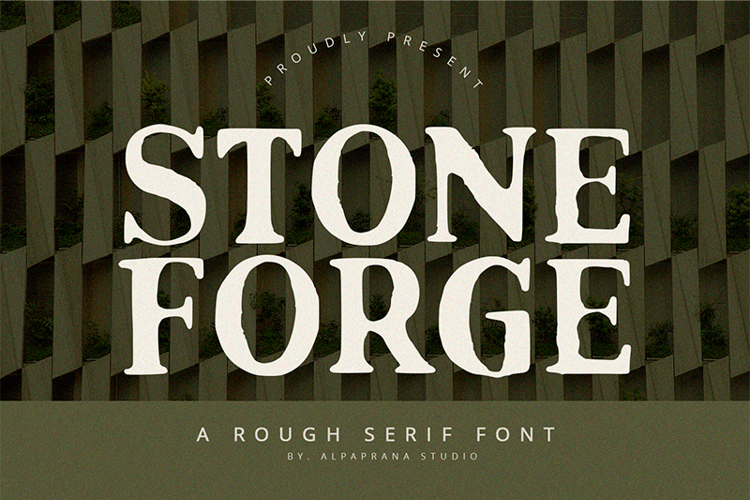 Preview of Stoneforge Font