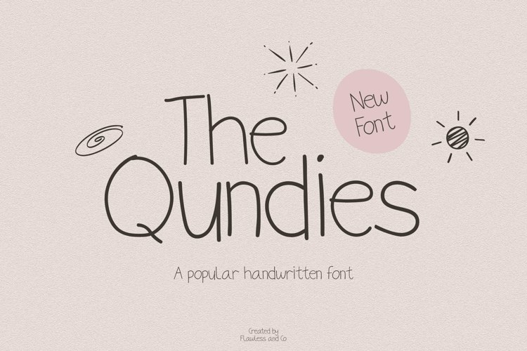 Preview of The Qundies Font