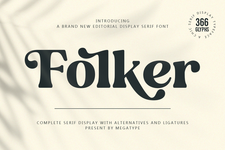 Preview of Folker Font