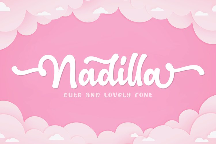 Nadilla / cute and lovely font