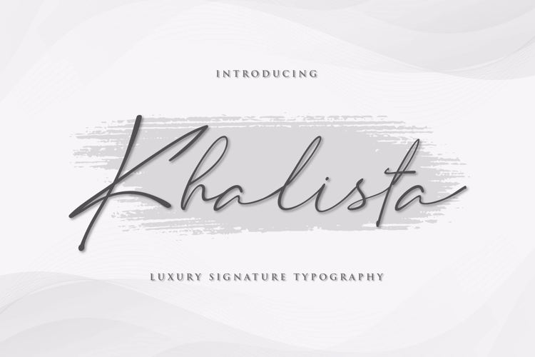 Preview of Khalista Font