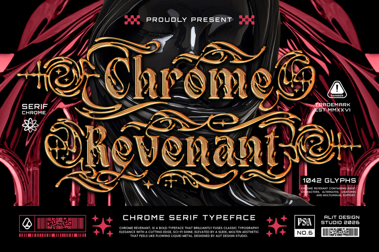 Preview of Chrome Revenant Font